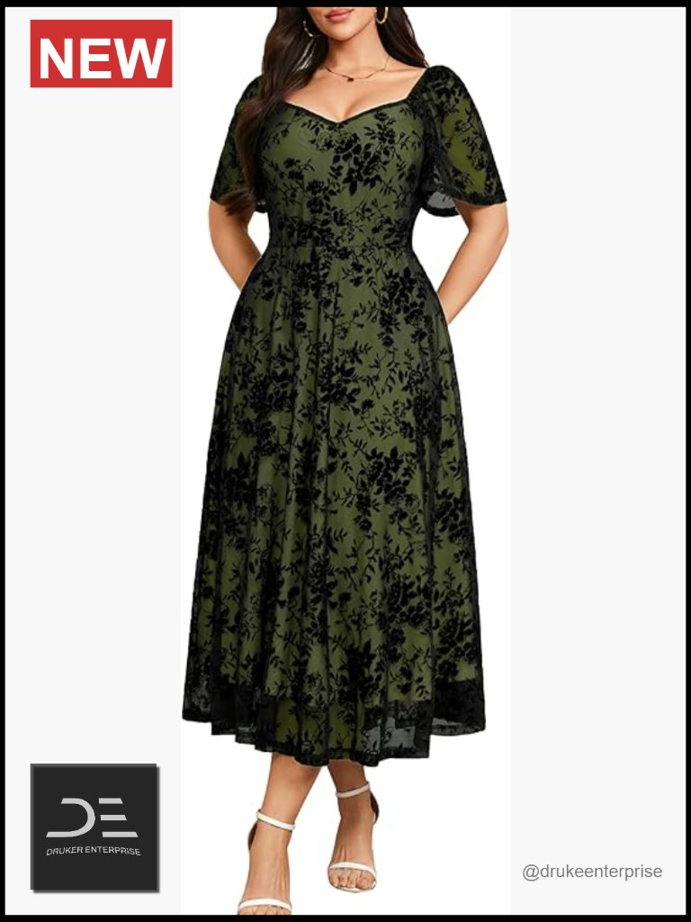 Plus Size Women Off Shoulder Mesh Maxi Formal Guest Dress